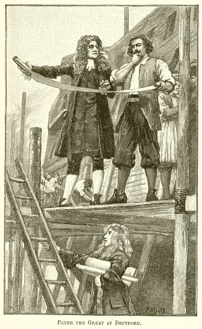 Peter der Große in Deptford von English School
