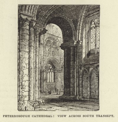 Peterborough Kathedrale, Blick über das südliche Querschiff von English School