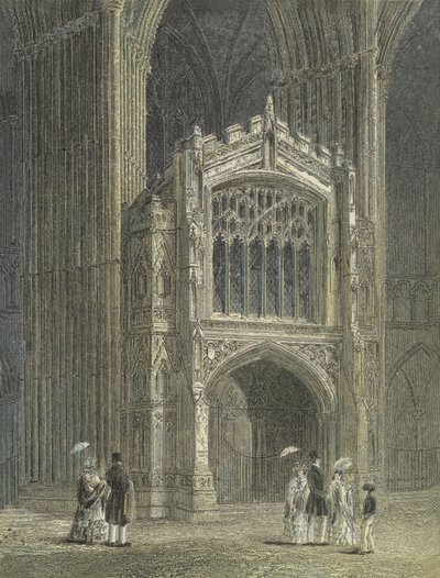 Peterborough Kathedrale, Ansicht der Vorhalle, Westende von English School