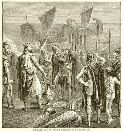 Phönizier bringen Schätze zu Salomo von English School