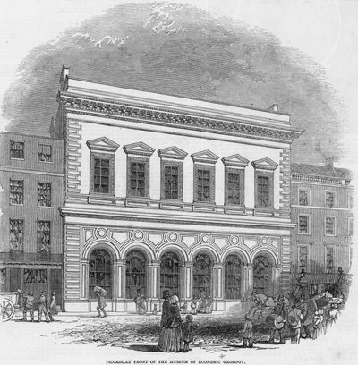 Piccadilly-Front des Museums für Wirtschaftliche Geologie von English School