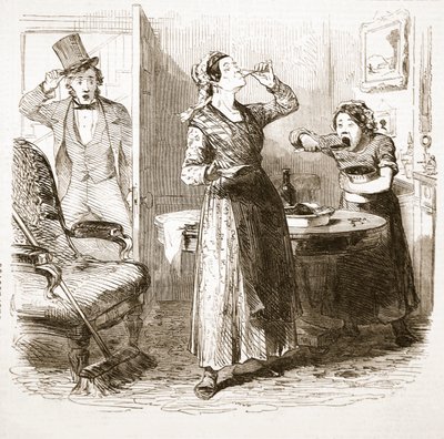 Malerische Skizzen von London: Das Unterkunftshaus, aus The Illustrated London News, 1849 von English School