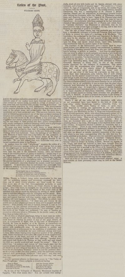 Pilgerzeichen (Stich) von English School
