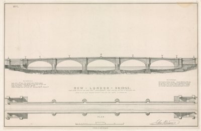 Plan für die neue London Bridge von English School