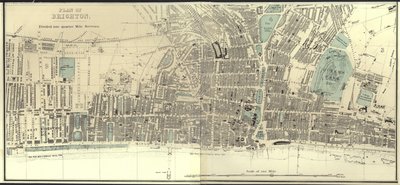Plan von Brighton von English School