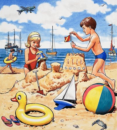 Sandburgen bauen von English School