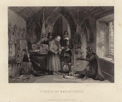 Plünderung der Klöster von English School