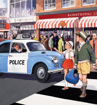 Polizeiauto von English School