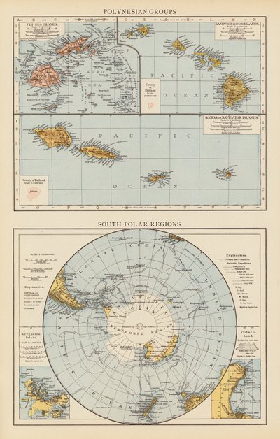 Polynesische Gruppen; Südpolargebiete von English School