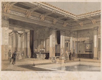 Pompejanischer Hof, Crystal Palace, Sydenham von English School
