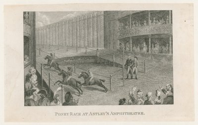 Ponyrennen im Astleys Amphitheater von English School