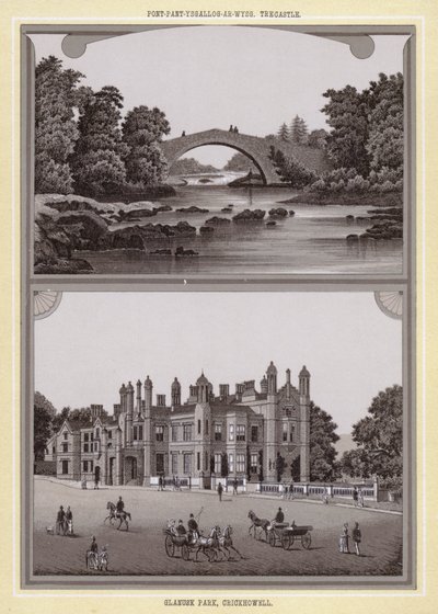 Pont-pant-ysgallog-ar-wysg, Trecastle; Glanusk Park, Crickhowell von English School