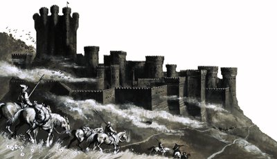 Pontefract Castle in den West Ridings, Yorkshire von English School