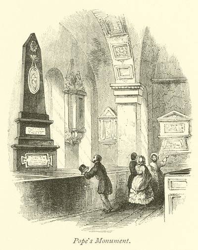 Popes Denkmal von English School
