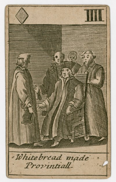 Popish-Plot-Spielkarte von English School