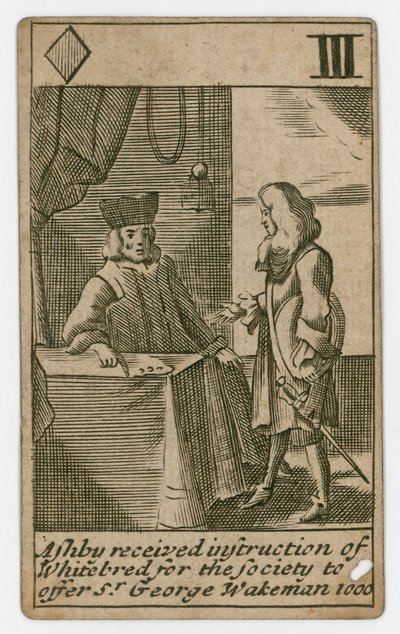 Popish-Plot-Spielkarte von English School