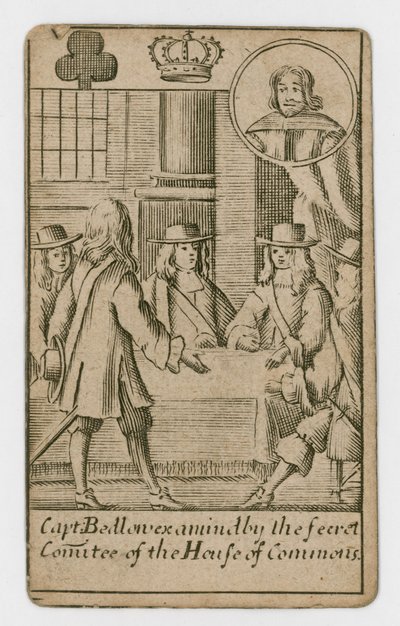 Popish Plot Spielkarte von English School