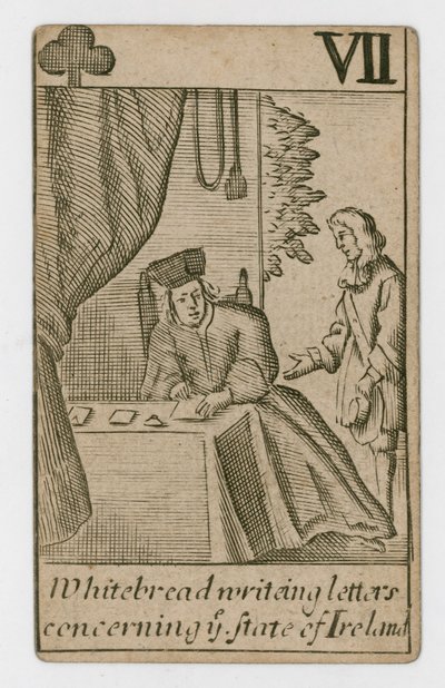 Popish Plot Spielkarte von English School