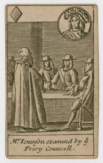 Popish Plot Spielkarte, 1679 von English School