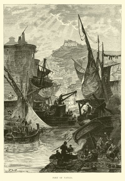 Hafen von Neapel von English School