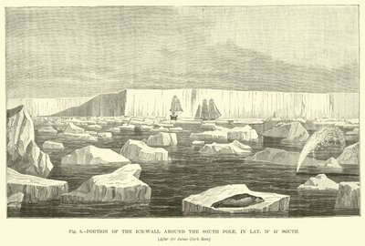 Teil der Eiswand um den Südpol, bei 78° 15
