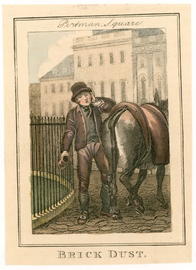 Portman Square. Ziegelstaub von English School