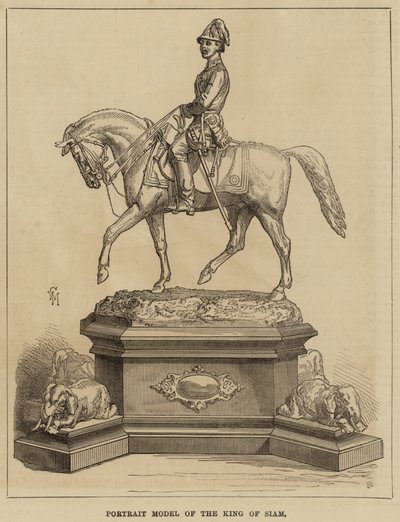 Porträtmodell des Königs von Siam von English School