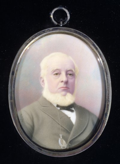Porträtminiatur von Warren de la Rue (1815-89) von English School