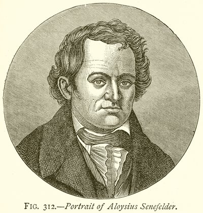 Porträt von Aloysius Senefelder von English School