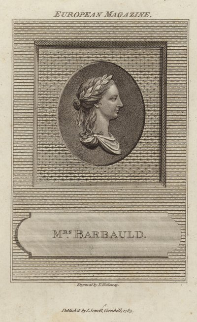 Porträt von Anna Laetitia Barbauld von English School