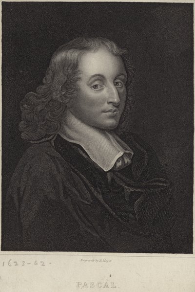 Porträt von Blaise Pascal von English School