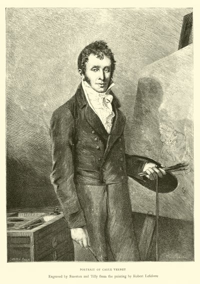 Porträt von Carle Vernet von English School