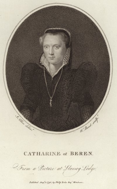 Porträt von Katharina von Beren von English School