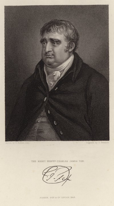 Porträt von Charles James Fox von English School