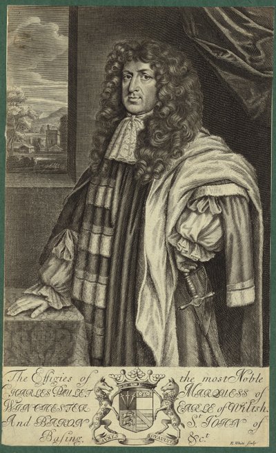 Porträt von Charles Paulet von English School