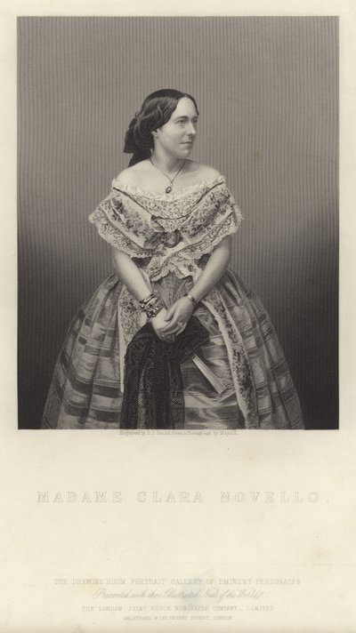 Porträt von Clara Novello von English School