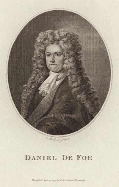 Porträt von Daniel Defoe von English School