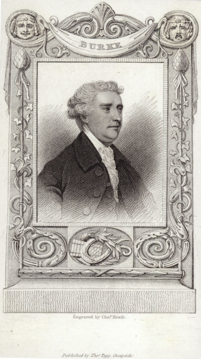 Porträt von Edmund Burke von English School