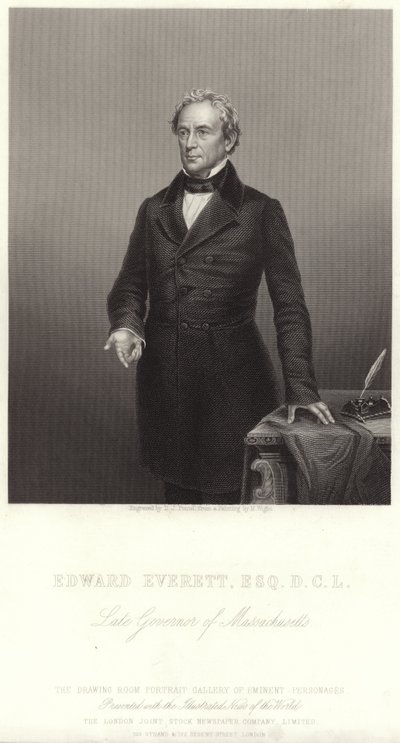 Porträt von Edward Everett von English School