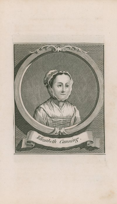 Porträt von Elizabeth Canning von English School