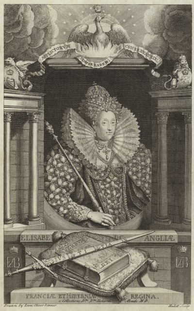 Porträt von Elisabeth I. von England von English School