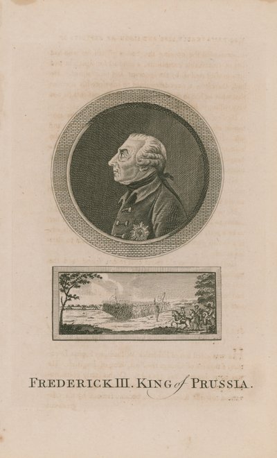 Porträt von Friedrich III. von English School