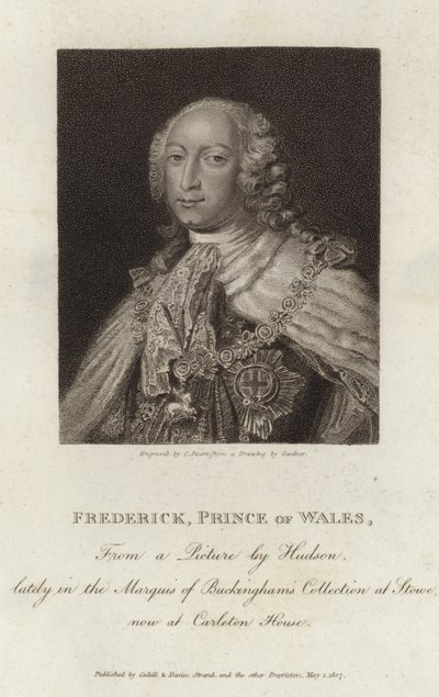 Porträt von Friedrich Ludwig, Prinz von Wales von English School