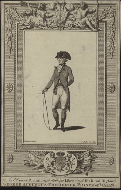 Porträt von George Augustus Frederick, Prinz von Wales von English School