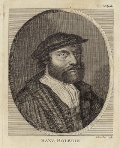 Porträt von Hans Holbein dem Jüngeren von English School