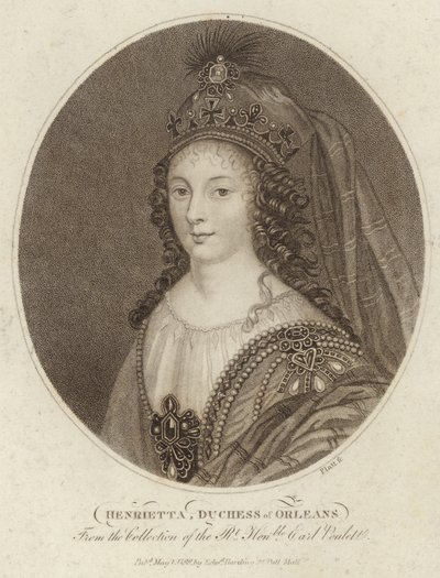 Porträt von Henrietta, Herzogin von Orléans von English School