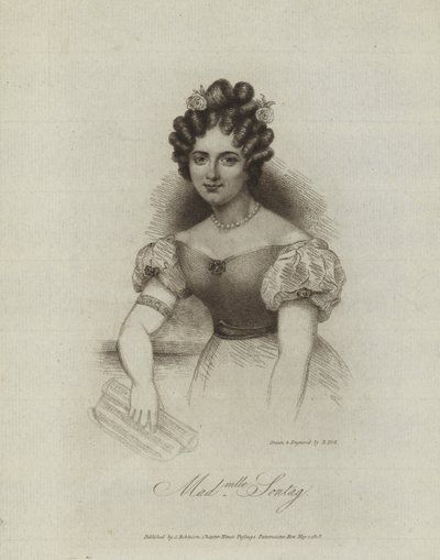 Porträt von Henriette Sontag von English School
