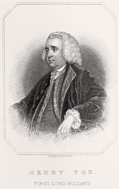 Porträt von Henry Fox, 1. Lord Holland von English School