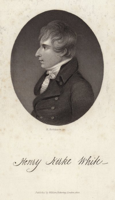 Porträt von Henry Kirke White von English School