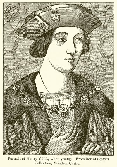 Porträt von Heinrich VIII. als junger Mann von English School